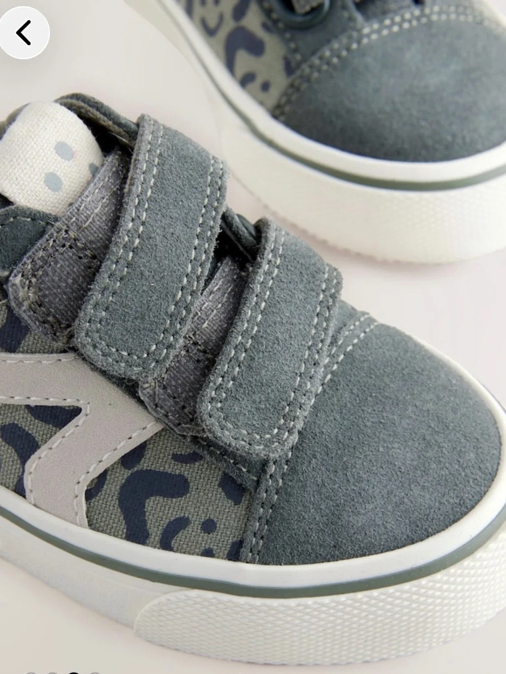 NEXT Kids Khaki Green Camo Velcro Sneakers Wide Fit G Brand New